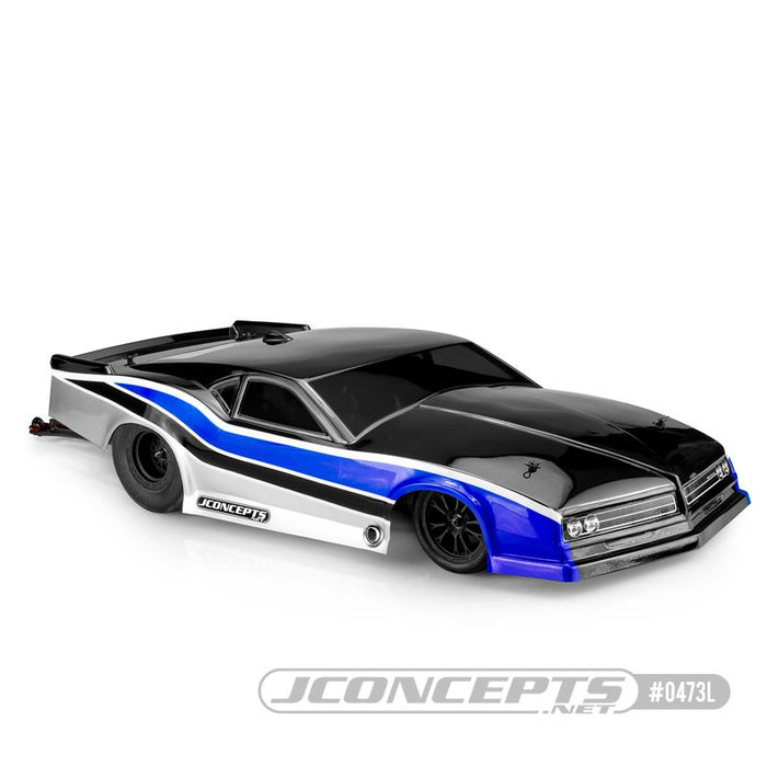 JConcepts 1968 Pontiac Firebird 2, drag racing body (Fits “DR10, DR10M, 22S, Drag Slash - 11.00" width & 13" wheelbase)