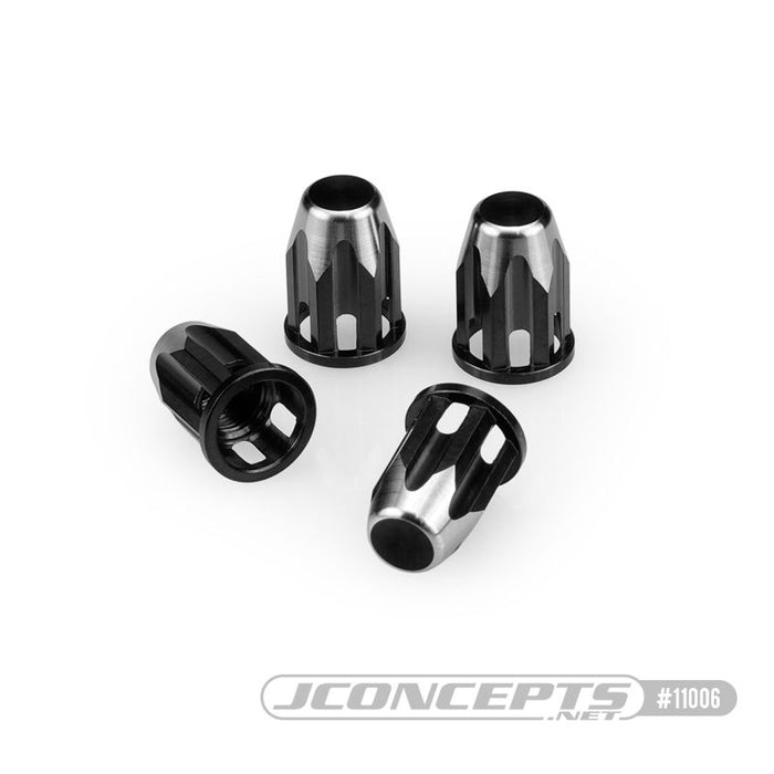 JConcepts Finnisher Titanium Value Stem Cover - 4pc Fits All Purpose 1:1 Full-Size Vehicles