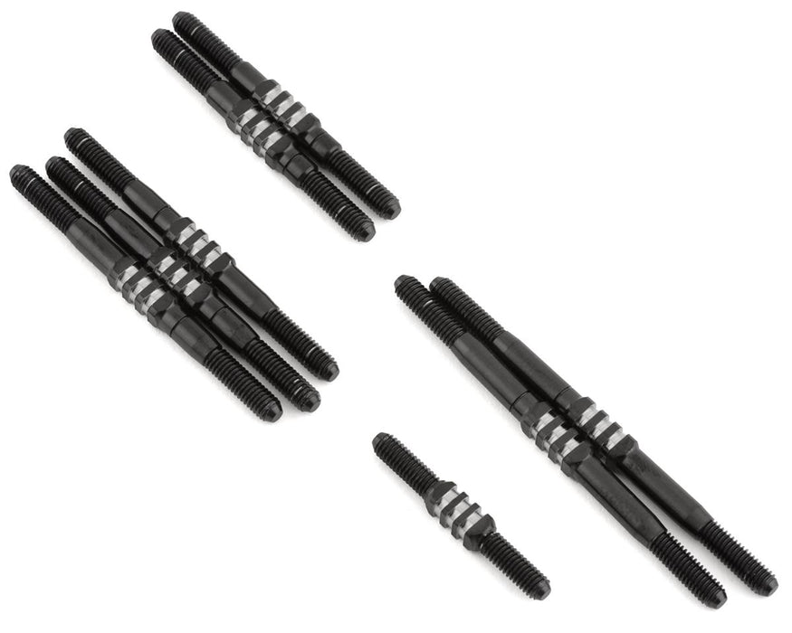 JConcepts RC10 Worlds Fin Titanium Turnbuckle Set (8) (Black)