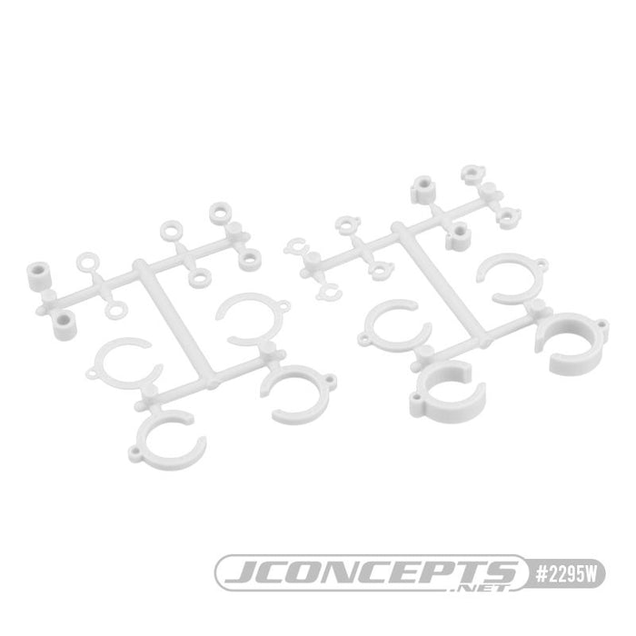 JConcepts Big Bore Shock Limiter, Up-Travel Kit, 24 pc - White (Fits â€“ 3.0 And 3.5mm Shock Shafts)