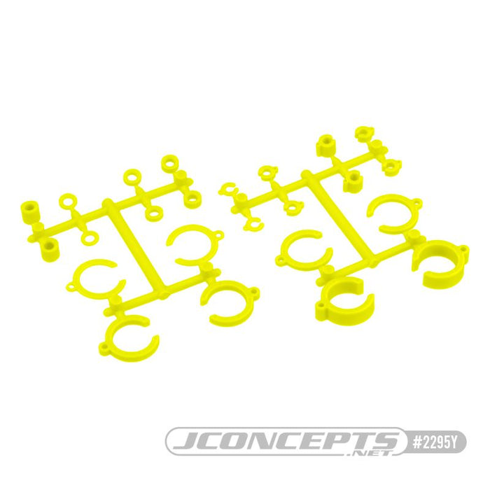 JConcepts Big Bore Shock Limiter, Up-Travel Kit, 24 pc - Yellow (Fits â€“ 3.0 And 3.5mm Shock Shafts)