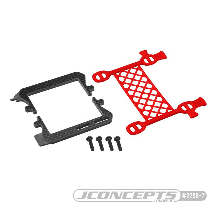 JConcepts B6.2 Cargo Net Battery Brace (Red)