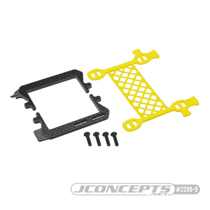 JConcepts B6.2 Cargo Net Battery Brace (Yellow)