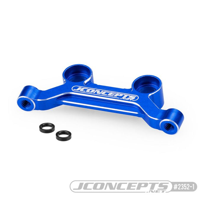 JConcepts-DR10 | SR10 | RB10, crémaillère de direction en aluminium - bleu