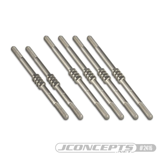 JConcepts T6.2 | SC6.2, Fin titanium turnbuckle kit - 6pc. (Fits - T6.1 | T6.2 | SC6.1 | SC6.2)