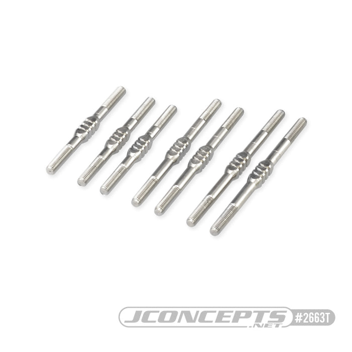 JConcepts Yokomo YZ4-SF Fin Titanium turnbuckle set - 7pc.