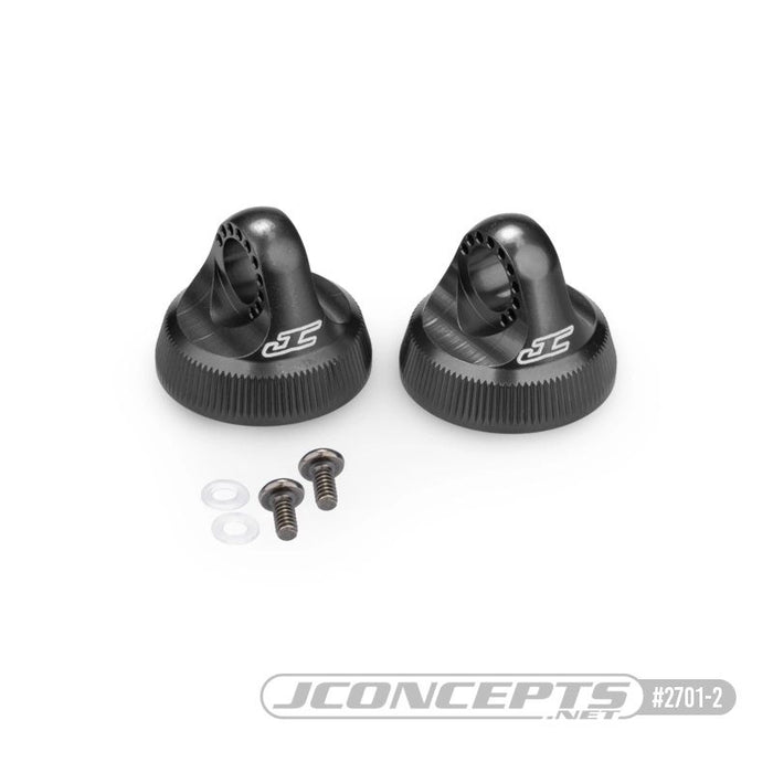 JConcepts Fin, 13mm Shock Cap Fits Team Associated 13mm Shock Body - Black