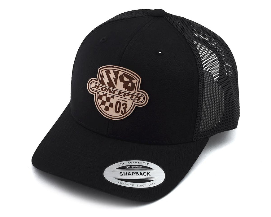 JConcepts Destination Snapback Round Bill Hat (Black) (One Size Fits Most)