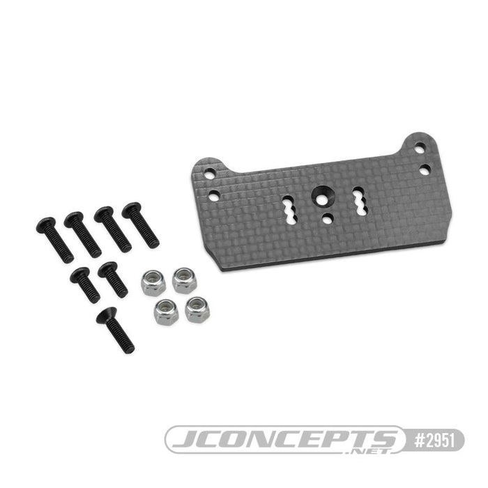 JConcepts F2 Truggy Body Mount Adaptor, Carbon Fiber (Fits - Team Associated RC8T3)