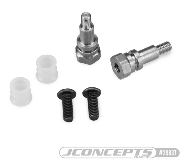 B6.4 Fin Ttnm Rear Shock Stand-offs, Bushing 10mm