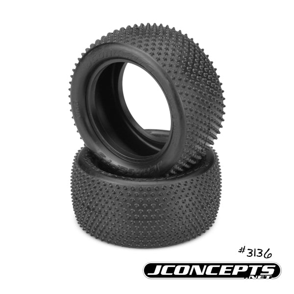 JConcepts Pin Downs - pink compound, medium soft - (fits 2.2" buggy rear wheel)