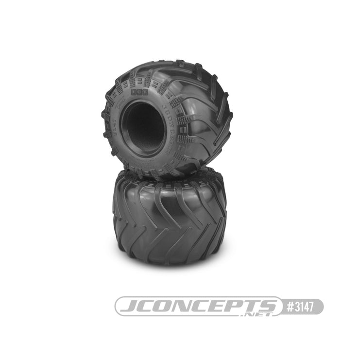 JConcepts Tire - Pneu Monster Truck - composé bleu (convient aux roues MT #3377 2,6 x 3,6")