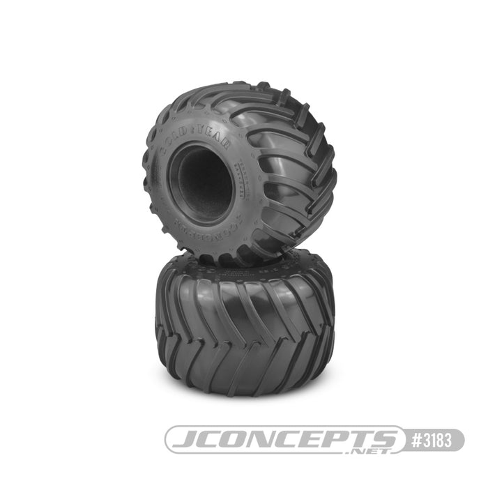 JConcepts Golden Years - Monster Truck tire - blue compound (Fits - #3377 2.6 x 3.6" MT wheel)