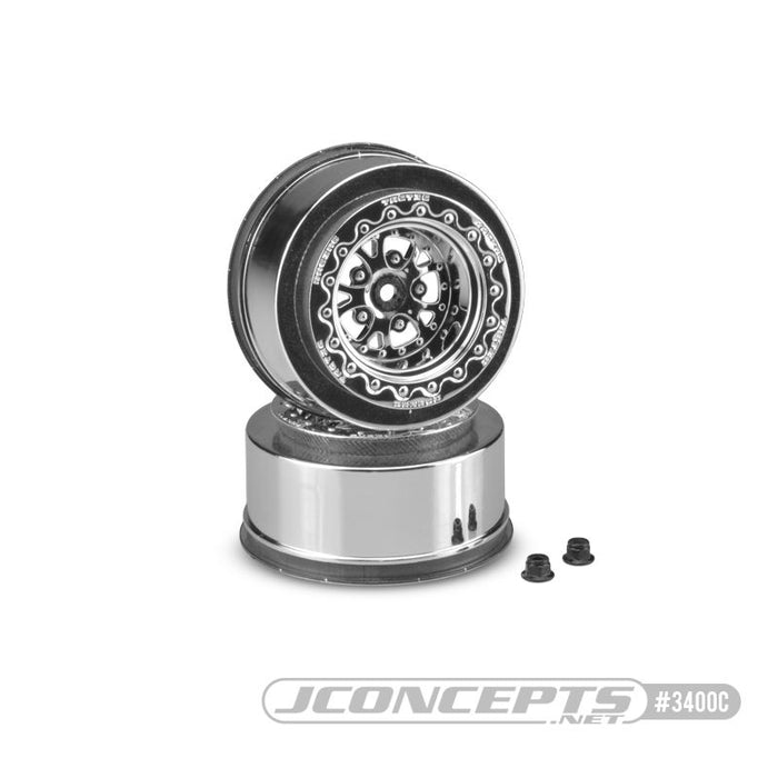 JConcepts Tactic - Slash | Bandit, Street Eliminator 2.2 x 3.0" 12mm hex rear wheel - (chrome)