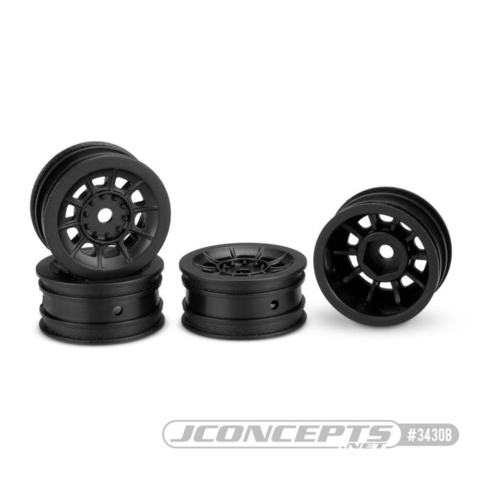 JConcepts Hazard - Axial SCX24, 1" Wheel Black 4pc Fits - JConcepts #4022, #4023 Tire