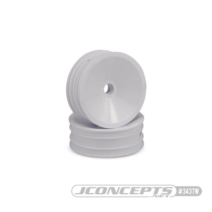 JConcepts Mono - 1.9" RC10 Front Wheel, White (Fits RC10 Using 3/16 x 5/16" Flanged Bearing)