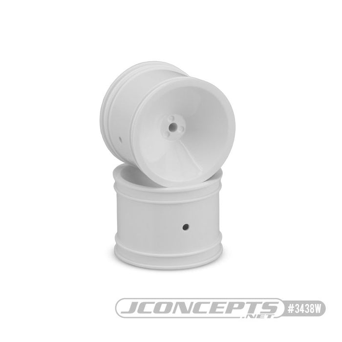 JConcepts Mono - 1.7" RC10 Rear Wheel, White (Fits RC10 Using Original 1/4" Rear Axle)