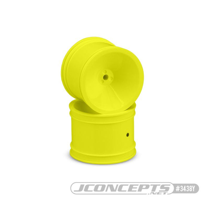 JConcepts Mono - 1.7â€ RC10 Rear Wheel, Yellow (Fits RC10 Using Original 1/4" Rear Axle)