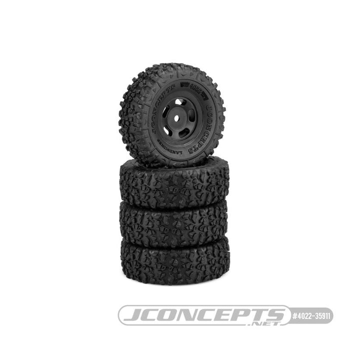 Landmines - gold compound - pre-mounted, black #3431B Glide 5 wheel (Fits â€“ Axial SCX24)