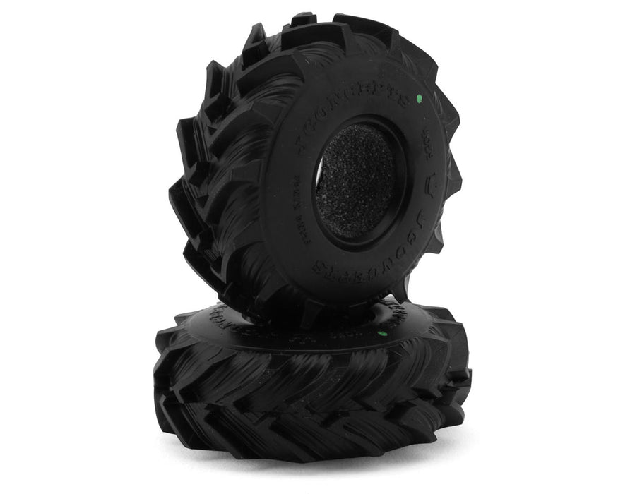 JConcepts 1.0" Fling Kings - Green Compound (SCX24 Wheel) - 63mm/2.48" OD