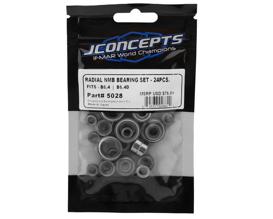 JConcepts Radial NMB Bearing Set Fits - B6.4, B6.4D, T6.4 & SC6.4