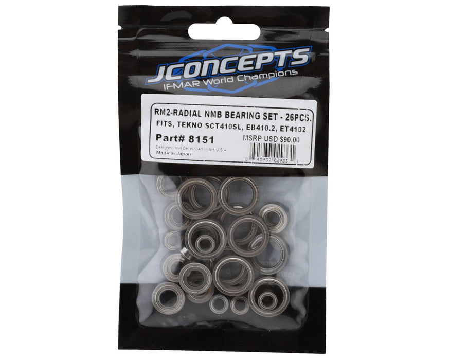 JConcepts Radial NMB Bearing Set (26) Fits - Tekno SCT410SL, EB410.2, ET410.2