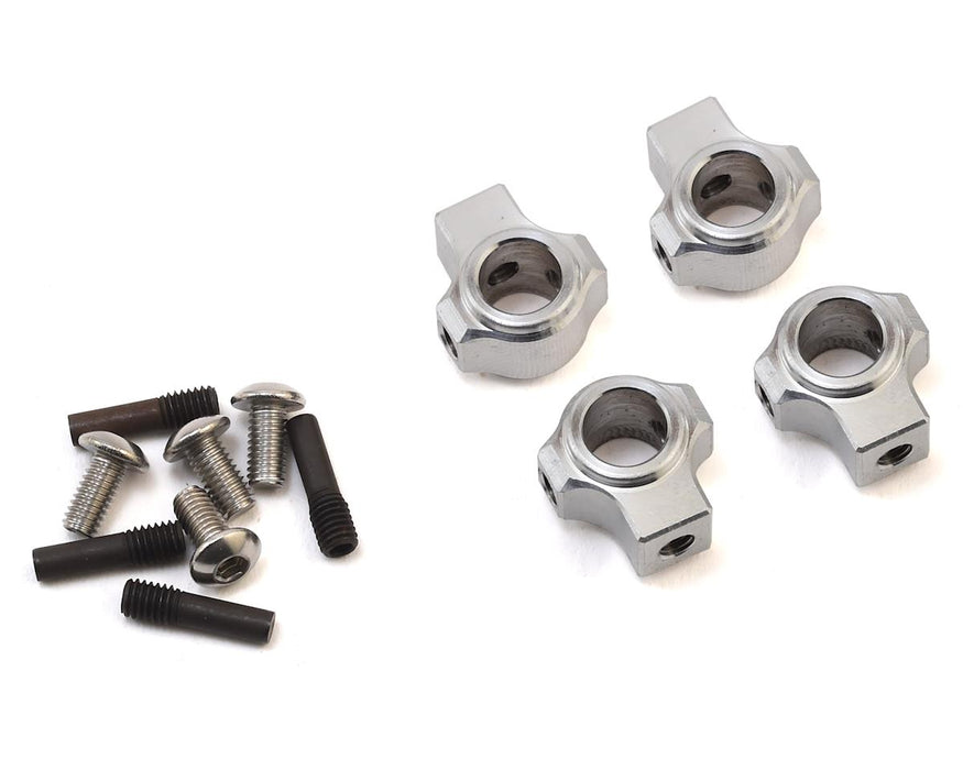 Team KNK Version 2 Aluminum Body Mounts w/Screw Pins (Silver)