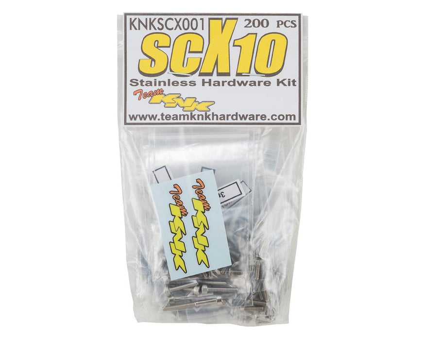 Kit de quincaillerie en acier inoxydable Team KNK Axial SCX10 (200)