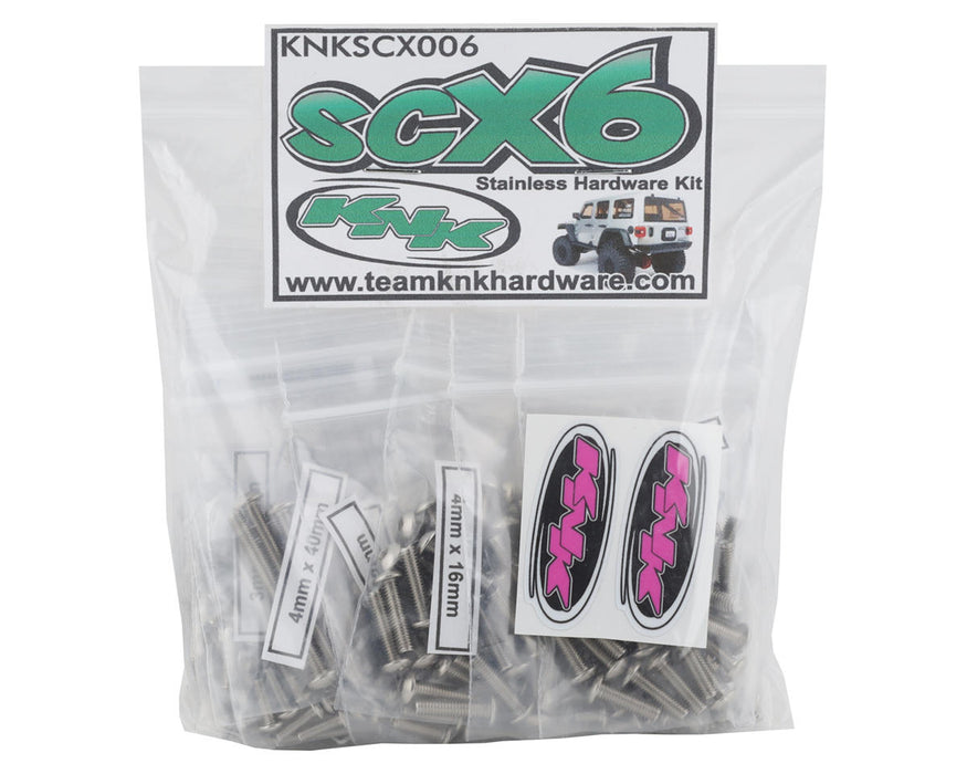 Kit de quincaillerie en acier inoxydable Team KNK Axial SCX6