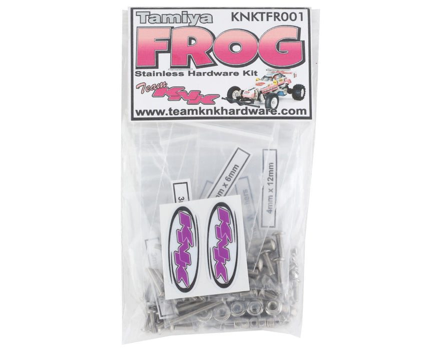 Kit de quincaillerie en acier inoxydable Team KNK Tamiya Frog