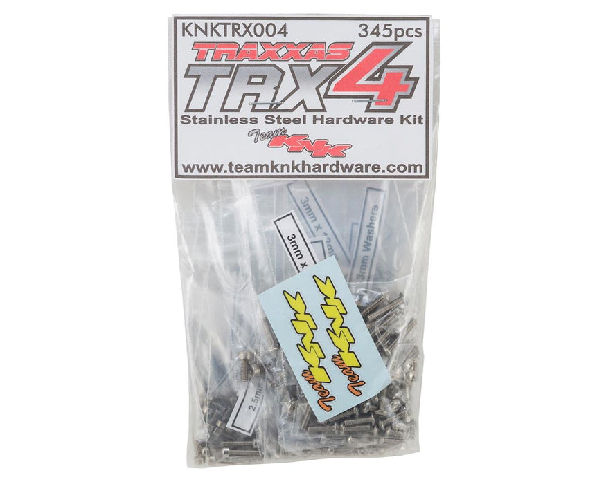 Kit de matériel en acier inoxydable Team KNK Traxxas TRX4 (345)