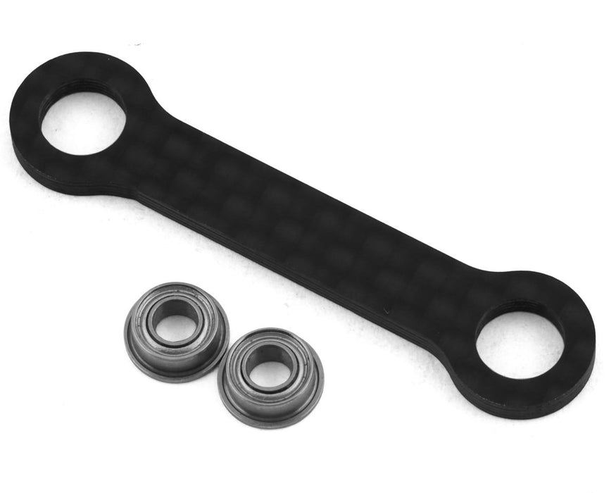 Koswork Kyosho Optima Mid Carbon Steering Link Plate Set (w/bearings)