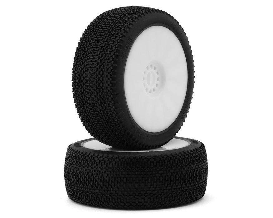 Pro-Motion Phantom 1/8 Buggy Pre-Mount Tires (White) (2) (Soft)