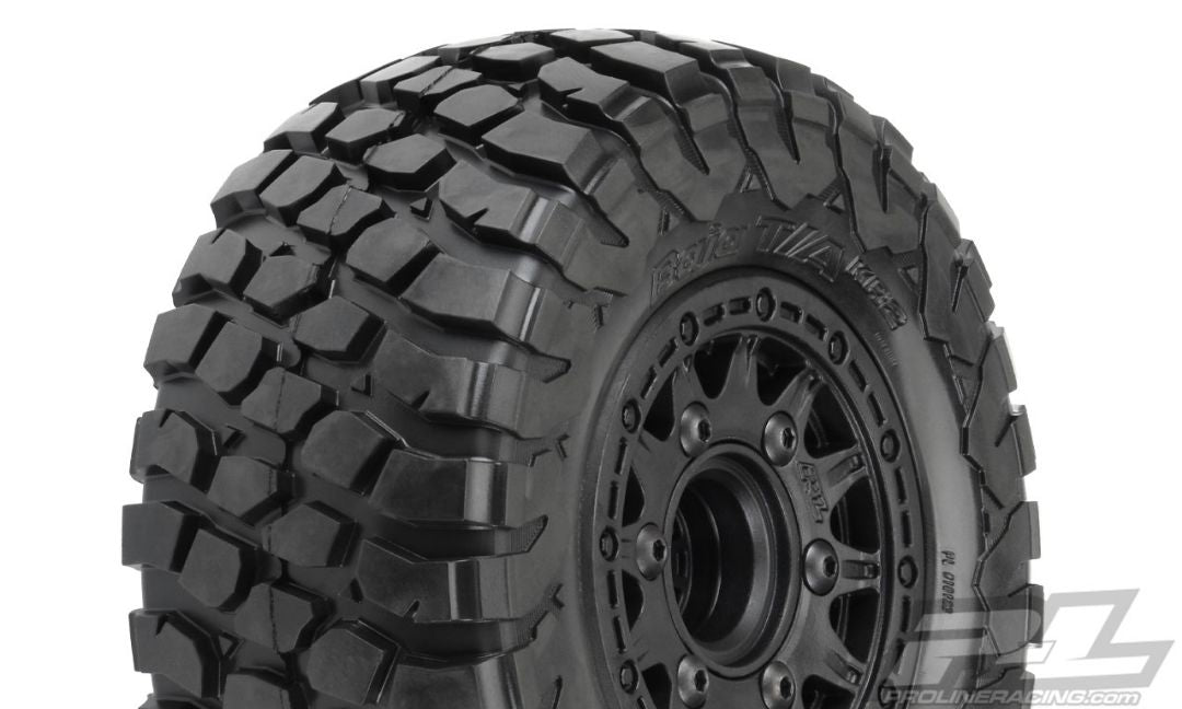 Pro-Line BFGoodrich Baja T/A KR2 SC 2,2"/3,0" M2 (moyen) Pneus tout terrain montés sur Raid Black 6x30 Roues hexagonales amovibles (2) pour Slash 2wd et Slash 4x4 avant ou arrière