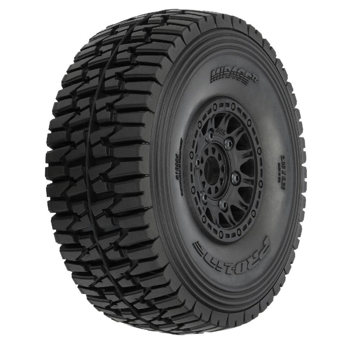 Pneus Pro-Line Mirage TT BELTED montés sur Raid Black 6x30 Roues hexagonales amovibles de 17 mm (2) pour Mojave 6S et UDR avant ou arrière