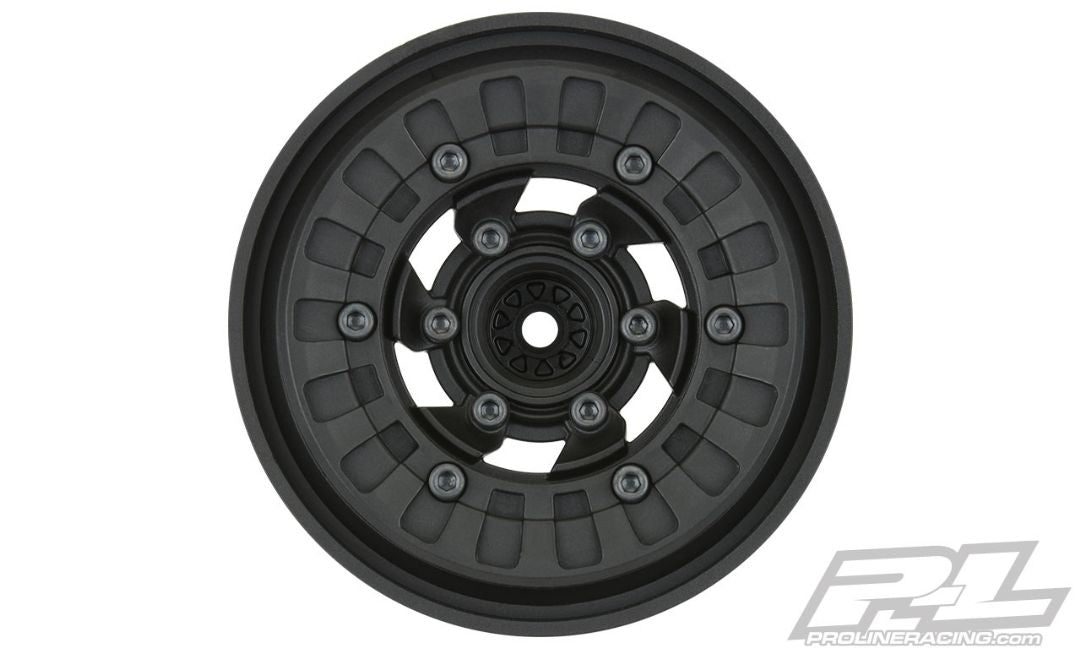 Pro-Line Vice CrushLock 2.6" Black/Black Bead-Loc 6x30 Removable Hex Front or Rear Wheels (2) for 2.6" Mud Tires