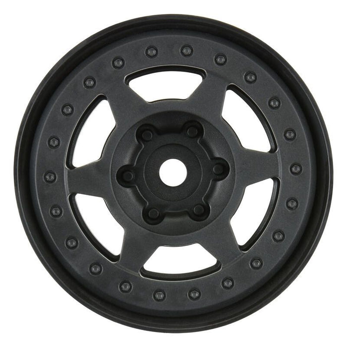 Pro-Line Holcomb 1,9" Roues hexagonales internes Bead-Loc 12 mm en plastique noir (2) pour Rock Crawlers avant ou arrière