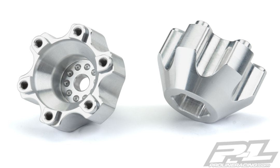 Adaptateurs hexagonaux en aluminium Pro-Line 6x30 à 12 mm (larges) pour roues Pro-Line 6x30 2,8"