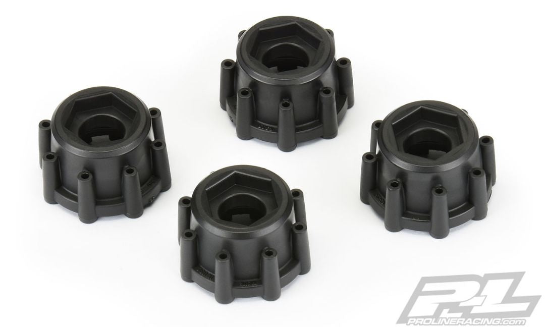 Pro-Line 8x32 to 17mm 1/2" Offset Hex Adapters for Pro-Line 8x32 3.8" Wheels