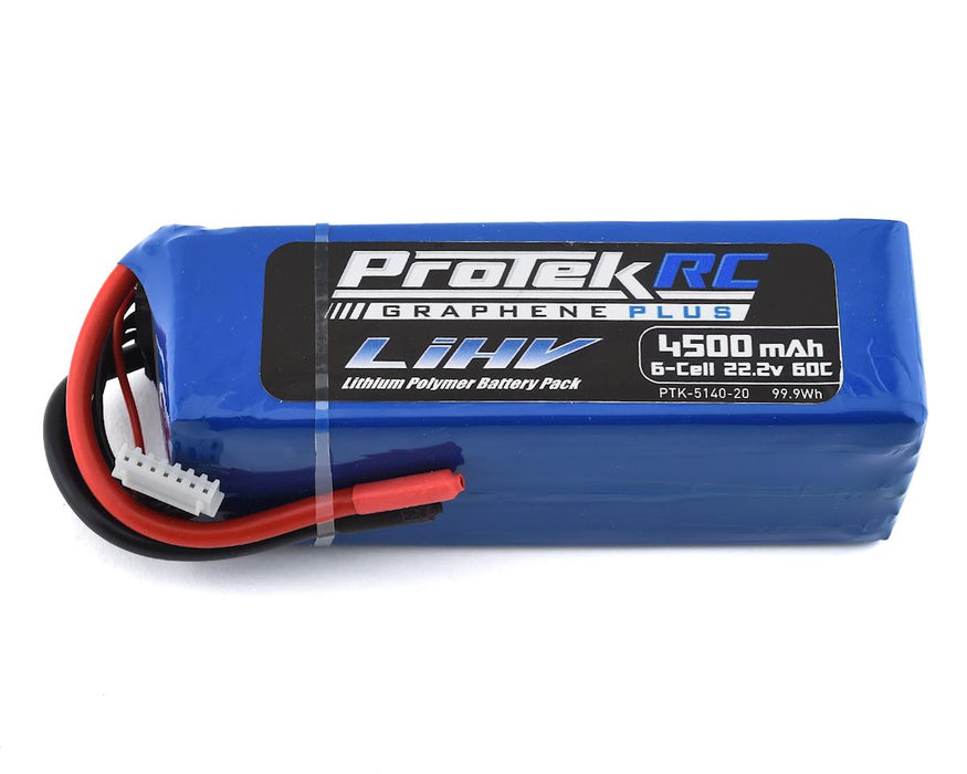 Batterie ProTek RC 6S 60C Si-Graphène + HV LiPo (22,2 V/4500 mah)