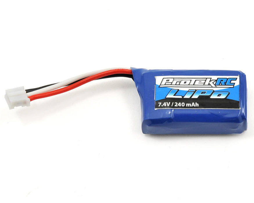 Batterie LiPo 25C haute puissance ProTek RC 2S pour micro hélicoptère/avion (7,4 V/240 mAh)