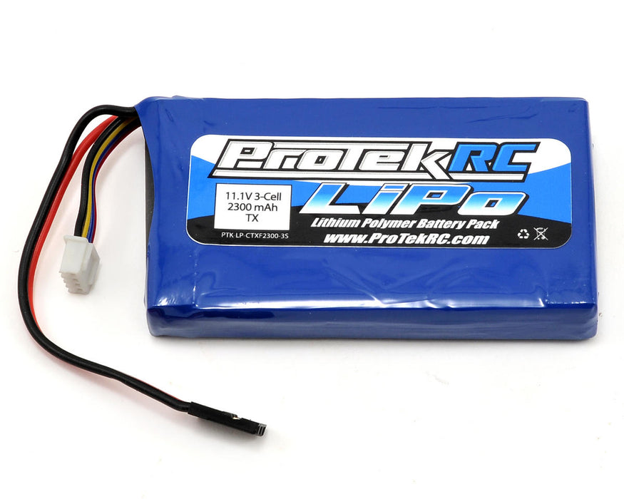 Batterie pour émetteur de voiture ProTek RC LiPo 3PK/M11 (11,1 V/2 300 mAh)