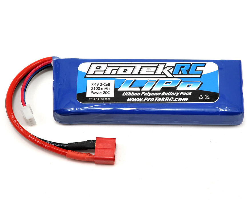 Batterie ProTek RC 2S LiPo 20C (7,4 V/2 100 mAh) (batterie du récepteur)