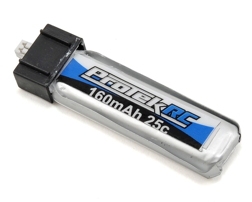 Batterie LiPo 25C haute puissance ProTek RC 1S pour micro hélicoptère/avion (3,7 V/160 mAh)