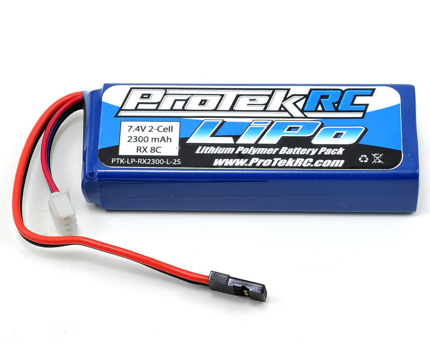 Batterie de récepteur ProTek RC LiPo (Mugen/AE/8ight-X) (7,4 V/2 300 mAh)