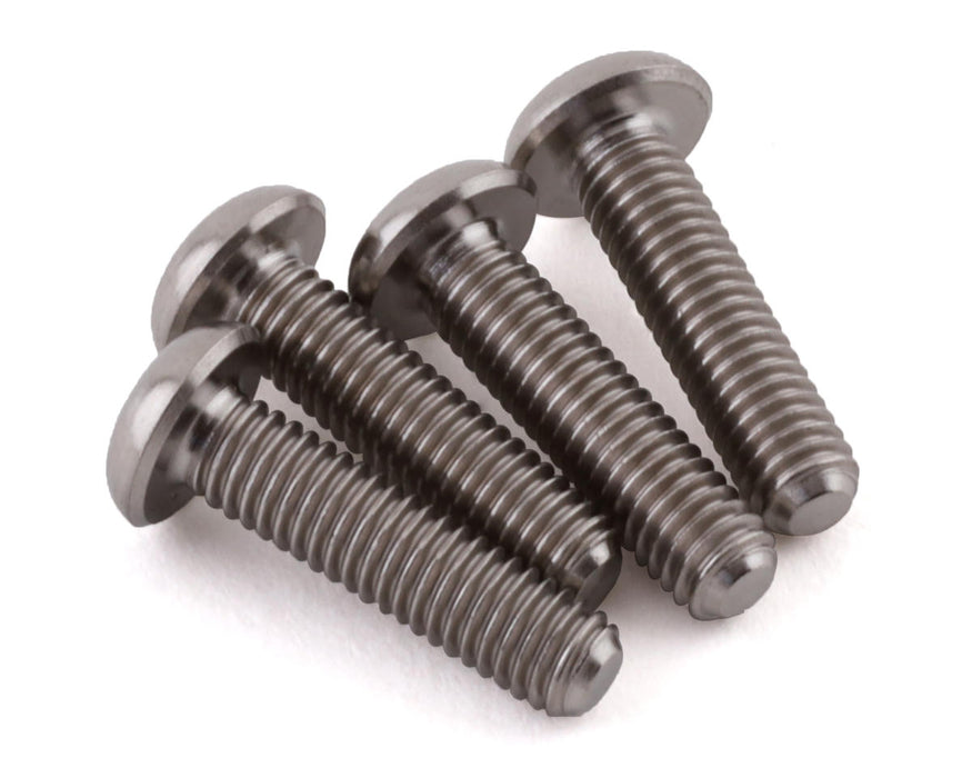 Vis hexagonales à tête boutonnée en titane ProTek RC 3x10 mm « Grade 5 » (4)