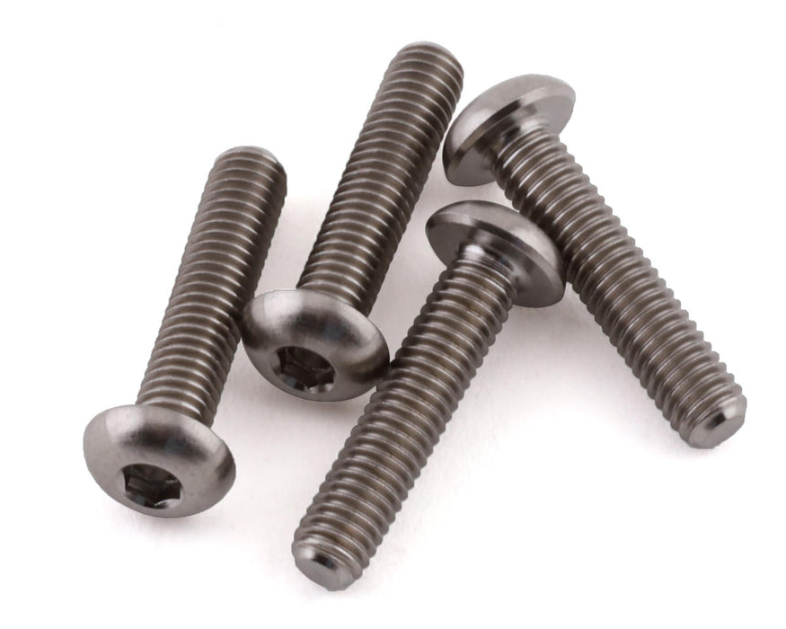 ProTek RC 3x14mm "Grade 5" Titanium Button Head Hex Screw (4)