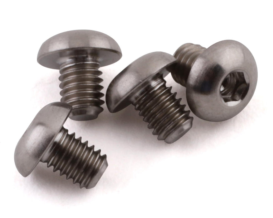 ProTek RC 3x4mm "Grade 5" Titanium Button Head Hex Screw (4)