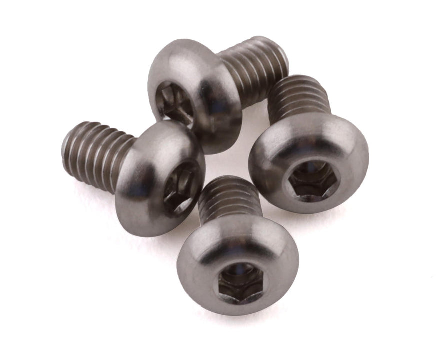 ProTek RC 3x5mm "Grade 5" Titanium Button Head Hex Screw (4)