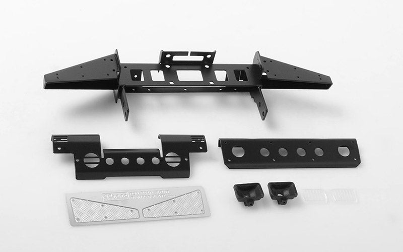 RC4WD Pare-chocs avant en métal avec lumières pour Gelande II D90/110